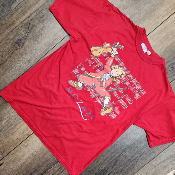 Vintage Mozart "Salzburg" breakthough T-Shirt Red Size Small - Picture 11 of 12